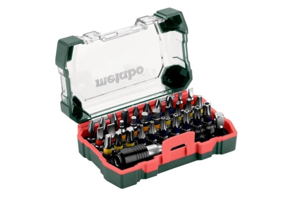 Metabo - Spissett for skrutrekker - 32 deler - torx, phillips, pozidriv, hex, slot, inngrepssikret torx - lengde: 25 mm - for Metabo BS 14.4 MOBILE W