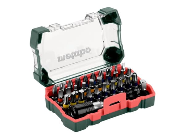 Metabo - Spissett for skrutrekker - 32 deler - torx, phillips, pozidriv, hex, slot, inngrepssikret torx - lengde: 25 mm - for Metabo BS 14.4 MOBILE W