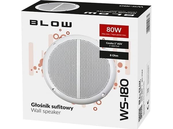 Blow Ceiling høyttaler WS-180 165mm 80W 8ohm
