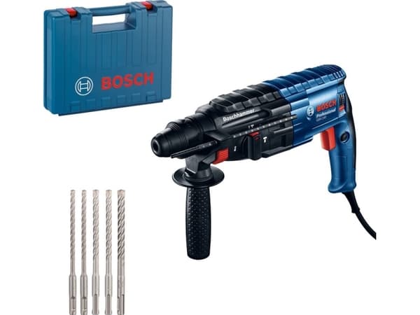 BOSCH.poravasara GBH 240 790W 2.7J + SDS poranterät 5kpl.