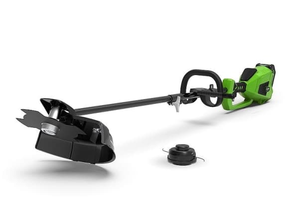 Greenworks GD40BC, Siimatrimmeri, 40 cm, D-lenkkinen kahva, 2 mm, 5300 RPM, Musta, Vihreä