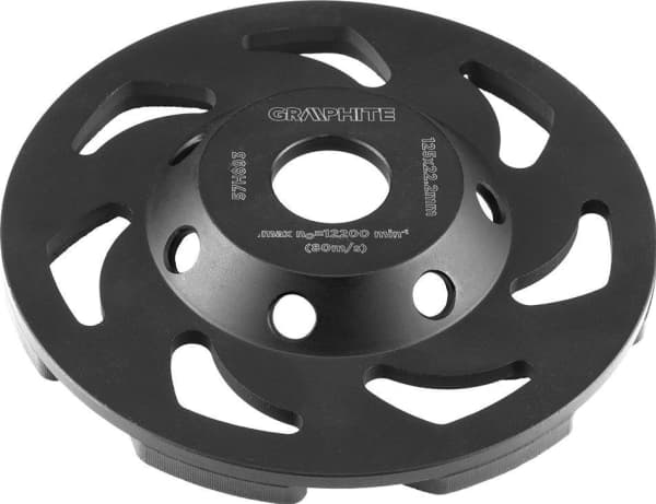 Diamond grinding disc 125 x 22.2 x 5 mm, segment L