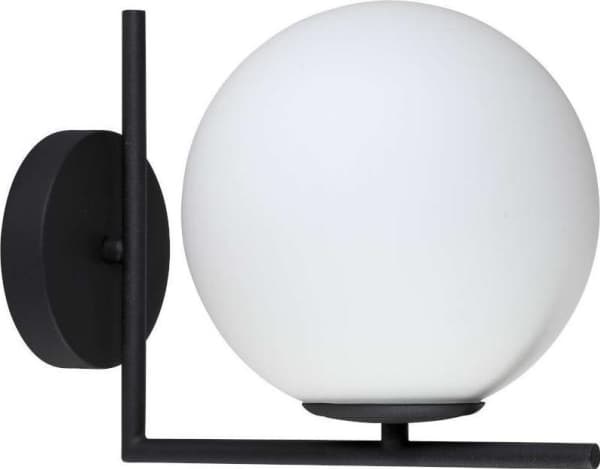 Vägglampa av Mdeco Väggglasarmatur CONDI MBM-7475/1 BL MDECO loft vägglampa vägglampa boll svart vit