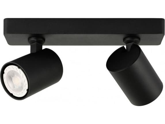Italux Spot svart Italux Lumsi taklampa SPL-2071-2-MB-BL