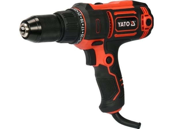 Yato YT-82060, Boremaskin med pistolgrep, Nøkkelløs, II, IPX0, 1,3 cm, 1450 RPM