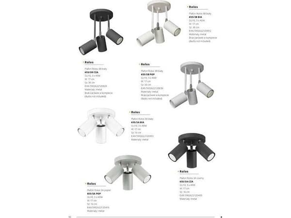 Taklampe Lampex Taklampe Rolos 3x40W (655/3B BIA)