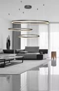 Miniatyrbild 3 av 5: Torino taklampa Azzardo Happy 3 3X40W G9 taklampa vit/krom 2192-3P