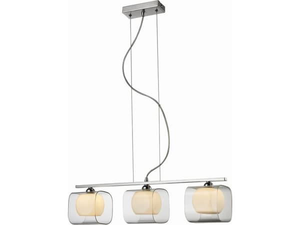 Torino taklampa Azzardo Happy 3 3X40W G9 taklampa vit/krom 2192-3P