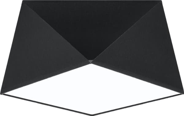 Taklampa Sollux Plafond plast svart Sollux HEXA SL.0687