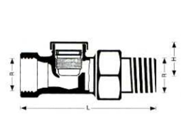 Herz rett retur radiatorventil 1/2" (1372341)