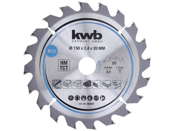 kwb 583557, Tungsten Carbide Tipped (TCT), 222 g, 1 styck