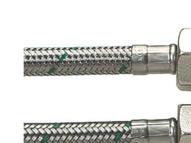 Rör ½ L x ½ L 500mm DN8 - Softpex Kall-varmvatten rostfri korg