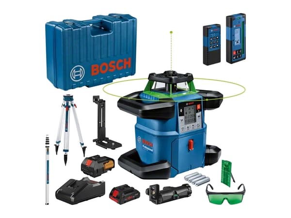 Bosch GRL 650 CHVG, 70 m, 1,5 mm/m, 360°, 650 m, 600 rpm, vaaka/pysty