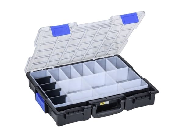 Allit EuroPlus Pro K44.76/19 Lajittelulaatikko (L x S x K) 440 x 355 x 76 mm Lokeroiden lukumäärä: 17 1 kpl