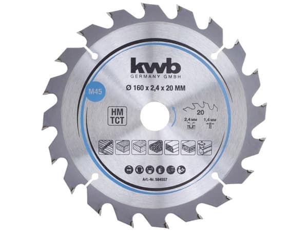 kwb 584557, Tungsten Carbide Tipped (TCT), 1 styck