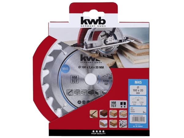 kwb 584557, Tungsten Carbide Tipped (TCT), 1 styck