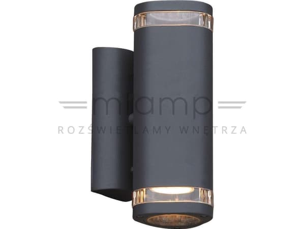 Italux utomhus vägglampa NOELL 238 Italux IP44 väggmonterad armatur utomhus tuba vägglampa grafit