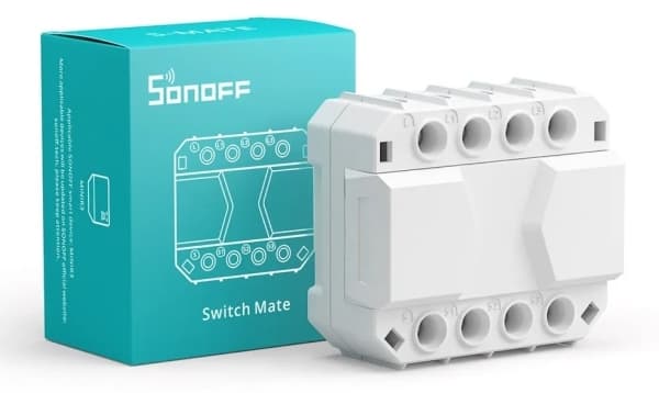 Sonoff S-MATE, Koblet med ledninger (ikke trådløs), Hvit, Polykarbonat (PC), Batteri, 100 - 240 V, 50 - 60 Hz