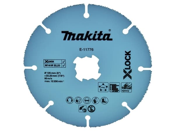 Makita Leikkuukiekko 125mm Uni.X-Lock E-11776 Leikkuukiekko suora 125 mm 1 kpl 1 kpl