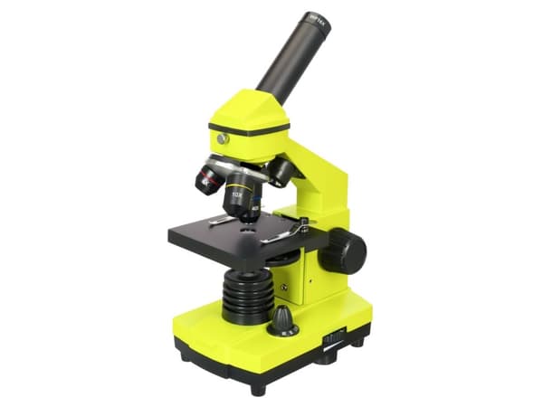 Mikroskop Levenhuk Rainbow 2L PLUS Lime 64x - 640x med eksperimentsett K50