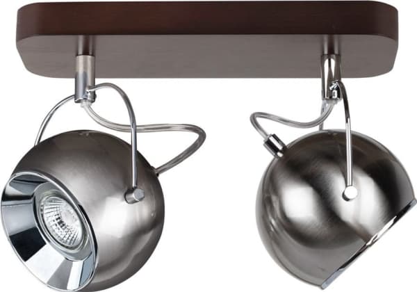 Spotlight Spot taklampe, krom Spotlight BALL WOOD, laget av bøketre 5131276