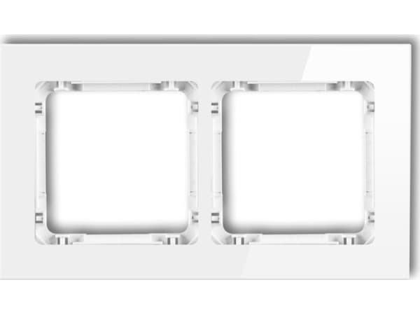 Karlik Universal dubbelram 0-0-DRG-2 Karlik Deco, vit, glaseffekt