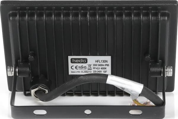 Lumax valonheitin Lumax Heda valonheitin LED HFL130N 30W 2400lm 4000K 120° IP65 musta