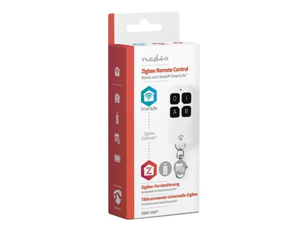 Nedis ZBRC10WT, Langaton, ZigBee, Valkoinen, 2412-2484 MHz, Akku, 0 - 40 °C