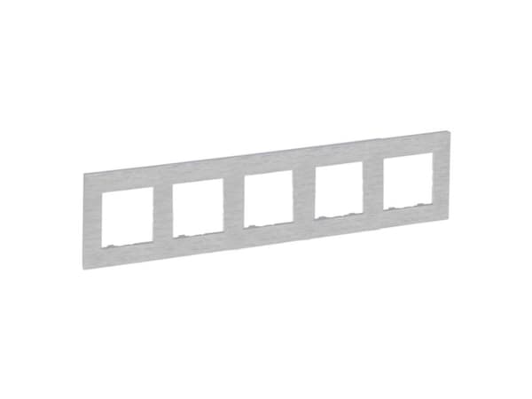 Legrand Niloe Step 5gang runko 863895 harjattua alumiinia