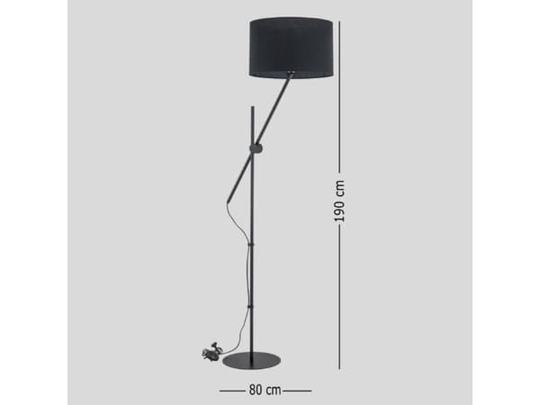 Alfa gulvlampe Alfa Lora 9260.40 gulvlampe 1x60W E27 svart