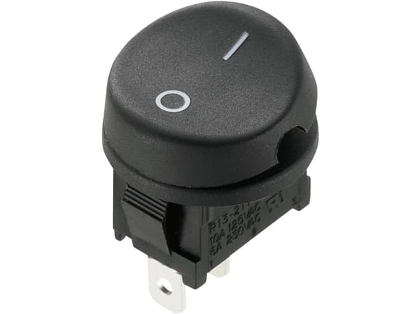 TRU COMPONENTS 1588063 Vippekontakt TC-R13-211A-02 250 V/AC 10 A 1 x Off/On Klikkende 1 stk