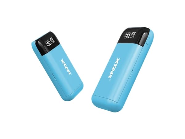 Battery charger XTAR PB2S, blue