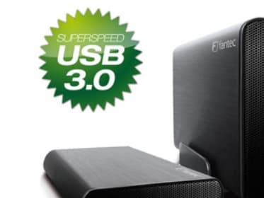 Fantec DB-AluSky U3, 3,5", SATA, 5 Gbit/sek., Sort