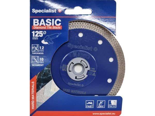 SPECIALIST+ diamond cutting disc BRITVA, 125x1.2x22 mm