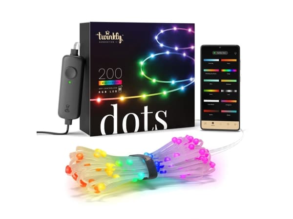 Twinkly Dots - Stringlys - LED - klasse G - RGB-lys - gjennomsiktig