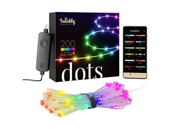 Twinkly Dots - Stringlys - LED - klasse G - RGB-lys - gjennomsiktig
