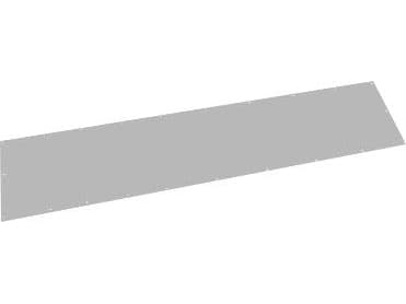 CUBIC Glat dæksel, 2 x 10 modul, 374 x 1910 mm BxH.