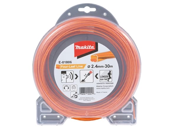 Makita - Mowing line - 2.4 mm - lengde: 30 m - for Makita DUR368AZ, DUR368LZ, DUR369AZ, UR012GZ02, UR101CZ; XGT UR012GZ02
