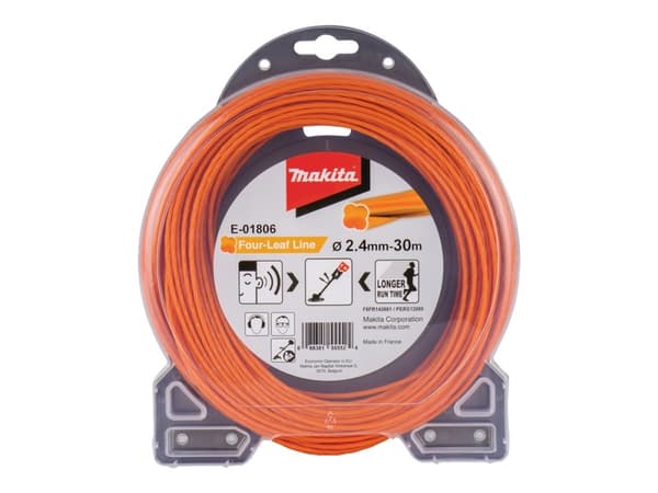Makita - Mowing line - 2.4 mm - lengde: 30 m - for Makita DUR368AZ, DUR368LZ, DUR369AZ, UR012GZ02, UR101CZ; XGT UR012GZ02