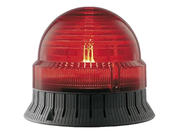 Grothe Blitzlampe LED MBZ 8412 38412 Rød Blitzlys, Konstant lys 12 V, 24 V
