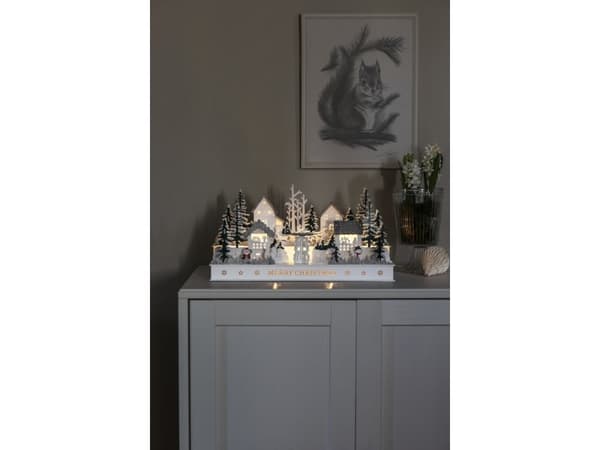 Konstsmide 3265-210, Figur, Hvit, Tre, IP20, 6 timer, Gjennomsiktig