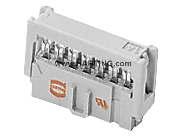 Harting 09 18 540 7803.80 Polförbindning Rutstorlek: 2,54 mm Totalt antal poler: 40 Antal rader: 2 1 st