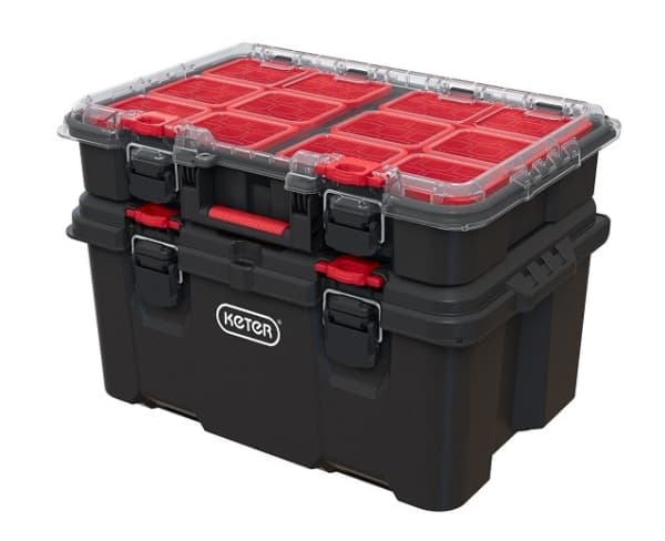 Keter Toolbox på Stack'N'Roll hjul