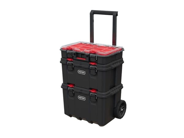 Keter Toolbox på Stack'N'Roll hjul