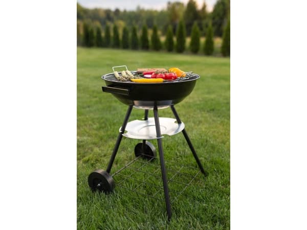 Round grill with lid and thermometer Blaupunkt GC401, black