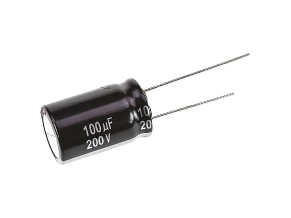 Panasonic EEU-EE2D101 Elektrolytkondensator med radiell tråd 7,5 mm 100 µF 200 V 20 % (Ø) 16 mm 1 st