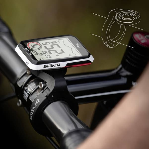Sigma ROX 4.0 Cykel-gps Cykel GPS, GLONASS, stänkvattenskydd