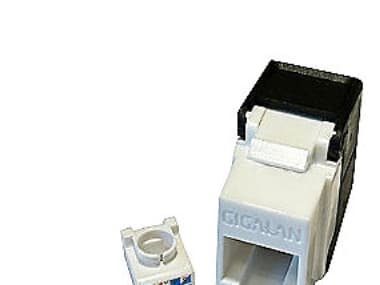 GIGA-LAN liitin Keystone - Cat6A UTP Std Flip Jack -liitin