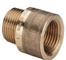 1/2" x 12,5 mm Röd mässing Silikon Brons kranförlängning