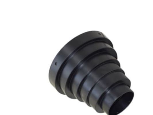 Duka multiadaptor - PVC, Sort, Ø160/150/130-125/110/100/75 mm
